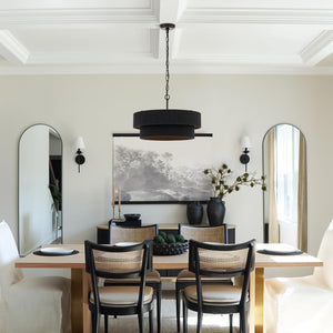 Woven Rattan Boho Chandelier Pendant Light – 6-Light Dimmable, Adjustable, UL Listed