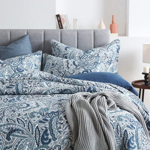 Paisley Cotton Quilt Set – 3-Piece Reversible Bedspread