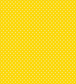 Queen Duvet Cover Set — Polka Dot Pattern, Yellow & White, 3-Piece Bedding