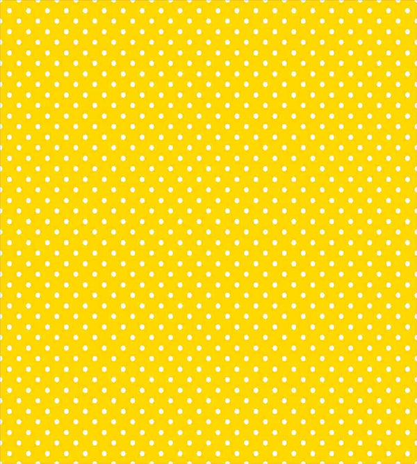 Queen Duvet Cover Set — Polka Dot Pattern, Yellow & White, 3-Piece Bedding