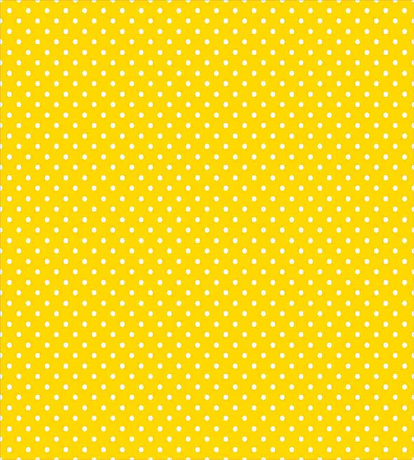 Queen Duvet Cover Set — Polka Dot Pattern, Yellow & White, 3-Piece Bedding