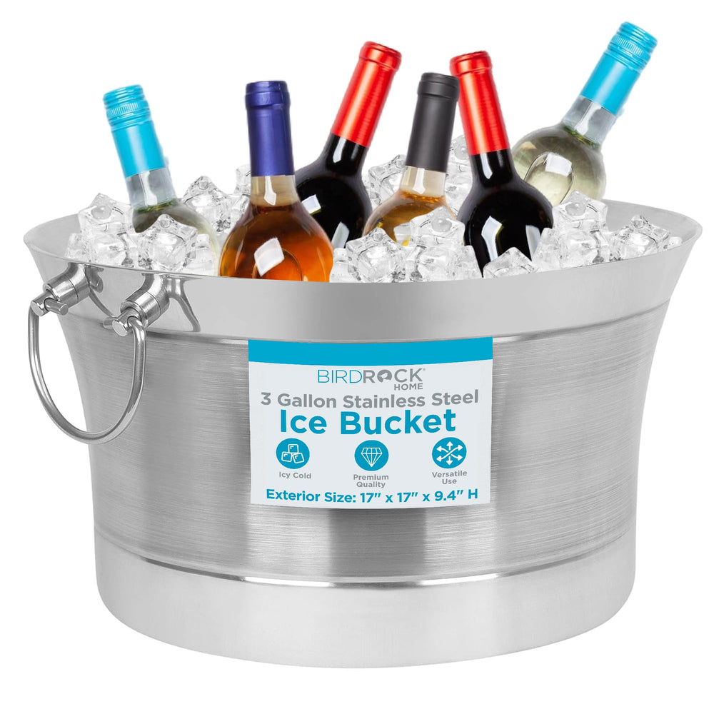 Double Wall Round Beverage Tub – Stainless Steel