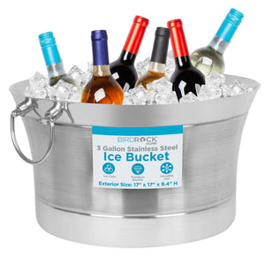 Double Wall Round Beverage Tub – Stainless Steel