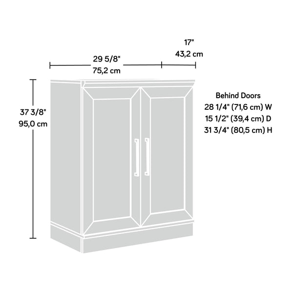 Stackable Storage Cabinet with Adjustable Shelves – Dakota Oak