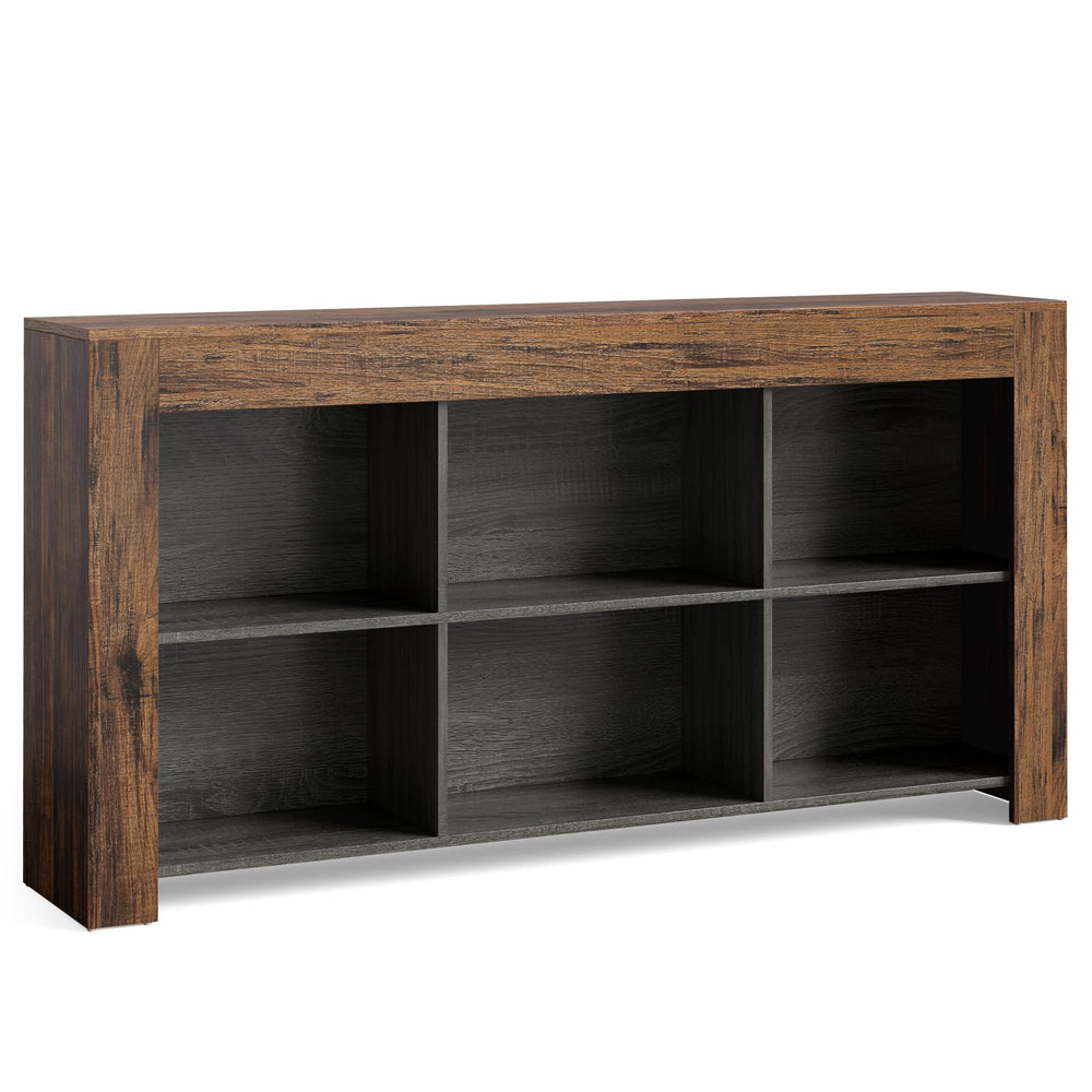 63-Inch TV Stand with Storage & Open Shelves