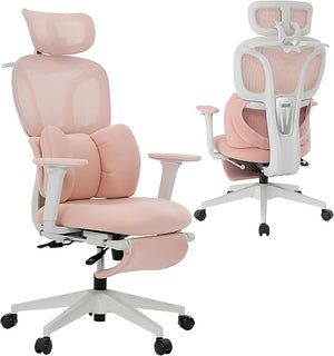 Ergonomic High Back Office Chair with Lumbar Support, Headrest & Footrest