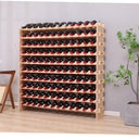 Freestanding Pine Wood Wine Rack – 120 Bottle Modular Storage