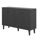 4-Door Wood Sideboard Buffet Cabinet