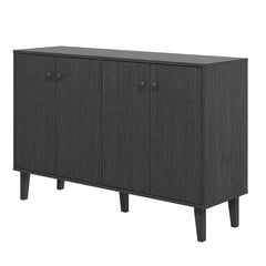 4-Door Wood Sideboard Buffet Cabinet