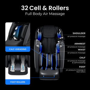 4D Massage Chair with Zero Gravity & SL-Track