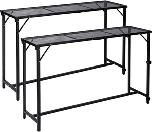 Folding Outdoor Bar Table with Waterproof Mesh Top