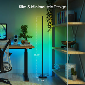 Smart LED Floor Lamp – RGB Color Changing, Music Sync, Voice Control