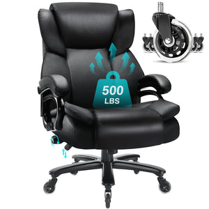 Big & Tall Heavy-Duty Executive Office Chair – 500 LBS Capacity