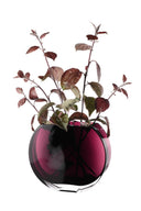 Amethyst Round Glass Vase