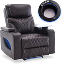Electric Power Recliner Chair with Massage, Heating & Cooling Cup Holder