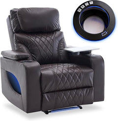 Electric Power Recliner Chair with Massage, Heating & Cooling Cup Holder