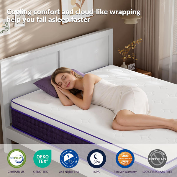12 Inch Plush Hybrid Mattress in a Box