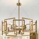Modern Geometric Chandelier 5-Light Metal Pendant Light