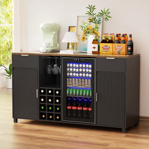 Large Coffee Bar Cabinet with Fridge Space