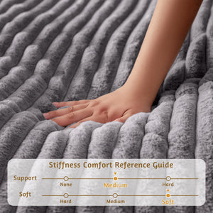 6" Futon Mattress Full Size – Sofa Bed & Floor Mattress, Medium Firm, Grey
