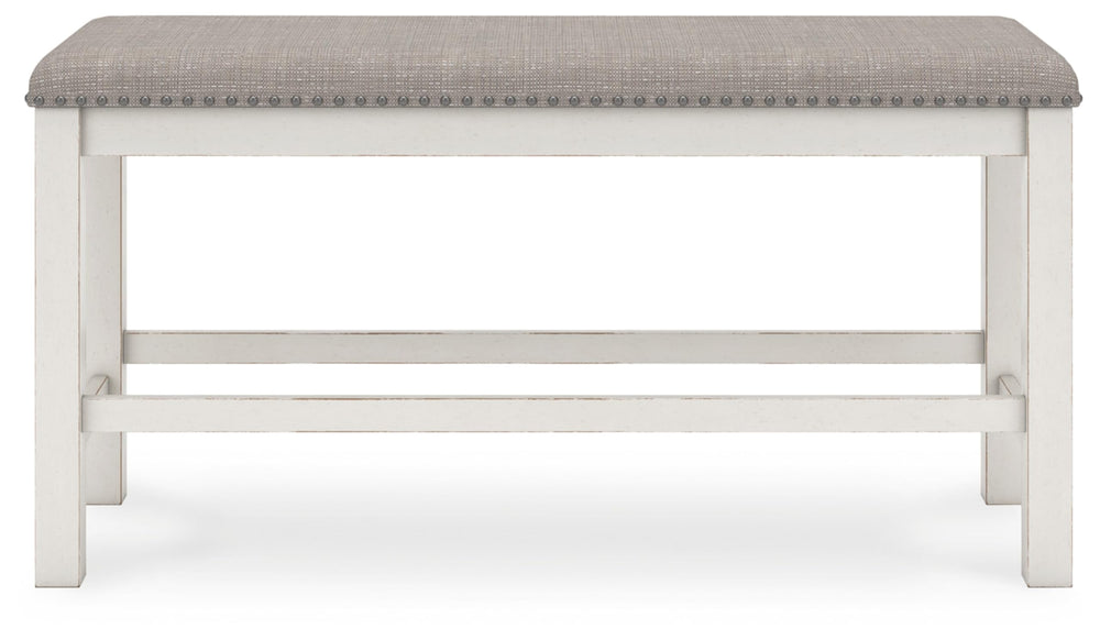 Counter Height Dining Bench with Cushioned Seat