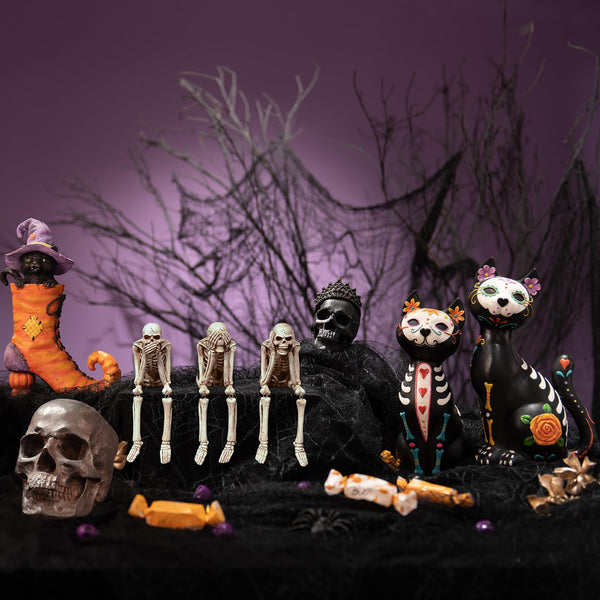 No-Evil Skeleton Figurines Set of 3