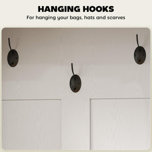 3-in-1 Hall Tree with Shoe Storage, Coat Rack & Entryway Bench