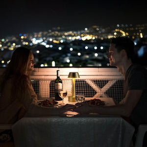 UMEXUS 8.8'' Cordless Small Table Lamp for Bar Restaurant, Rechargeable Battery Operated Touch Lamps, Gold 3-Way Dimmable LED Metal Portable Bedside Mini Night Light for Bedroom Outdoor, Home Decor
