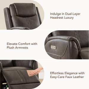 Power Zero Gravity Recliner Chair with USB & Type-C Charging