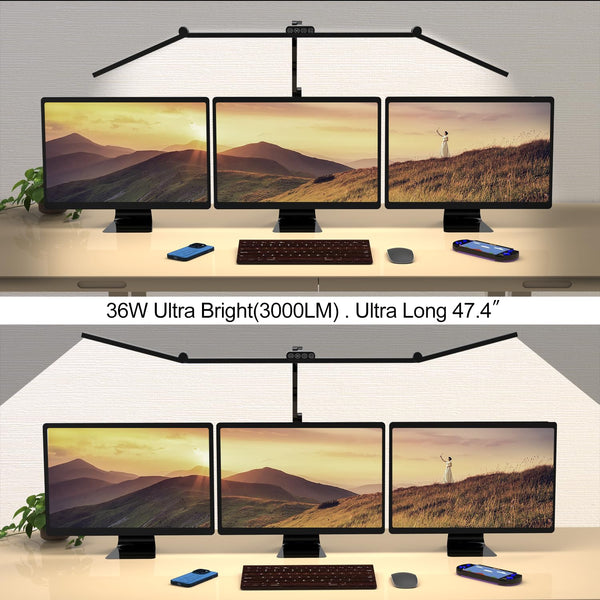 LED Desk Lamp with Clamp – 47-Inch Adjustable Architect Light