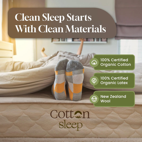 Organic Latex Hybrid Mattress with Pocket Coils – Medium Soft