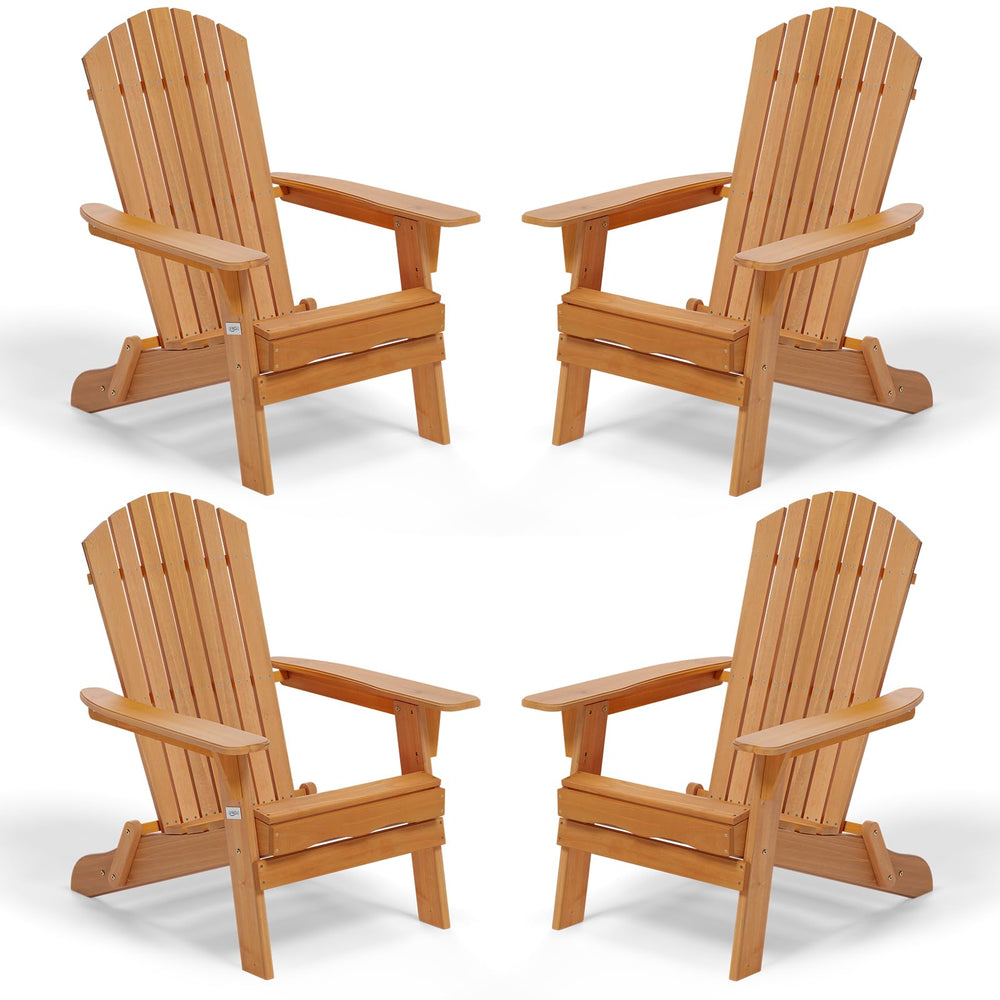 Folding Adirondack Chair – Solid Fir Wood, Outdoor