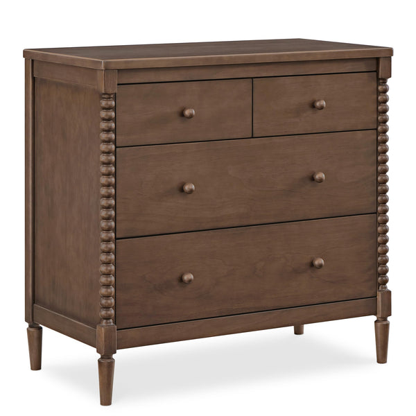 4-Drawer Dresser with Changing Top and Interlocking Drawers