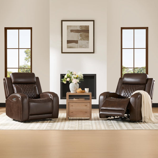 Power Recliner Chair with Adjustable Headrest & USB Ports