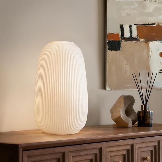 Ceramic Table Lamp – Dimmable, Handcrafted, Warm Ambient Light