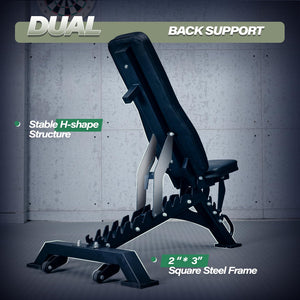 Adjustable Weight Bench 1300LBS 32-Position Incline Decline Flat