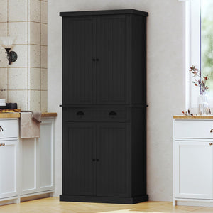 72" Tall Pantry Storage Cabinet with Drawer