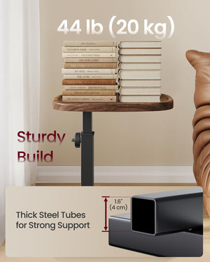 C-Shape Side Table with Adjustable Height