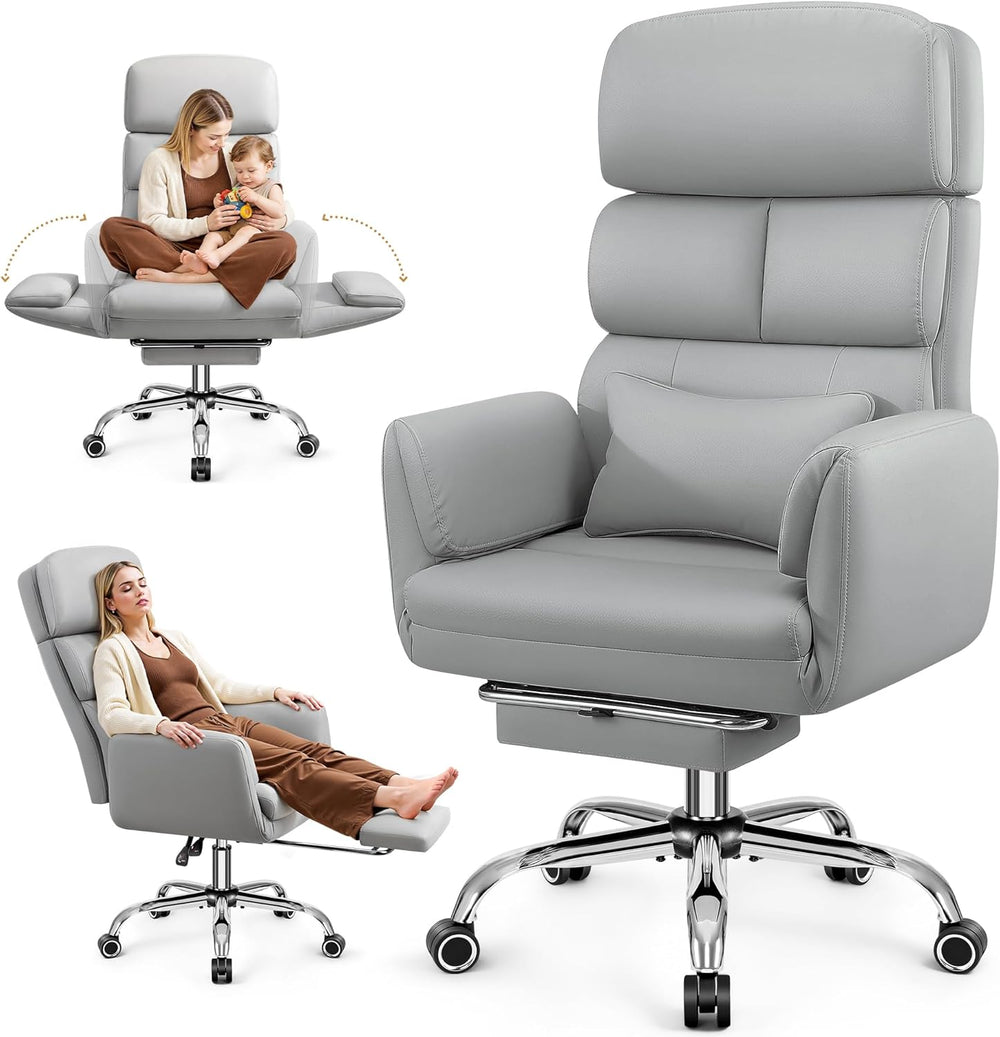 Big and Tall Ergonomic Reclining Office Chair 500LBS