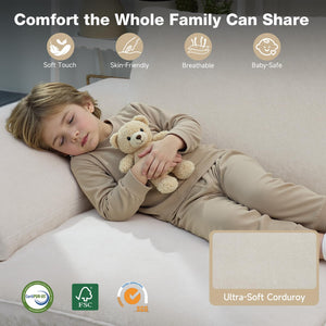108" U-Shape Modular Sectional Sofa with Ottoman