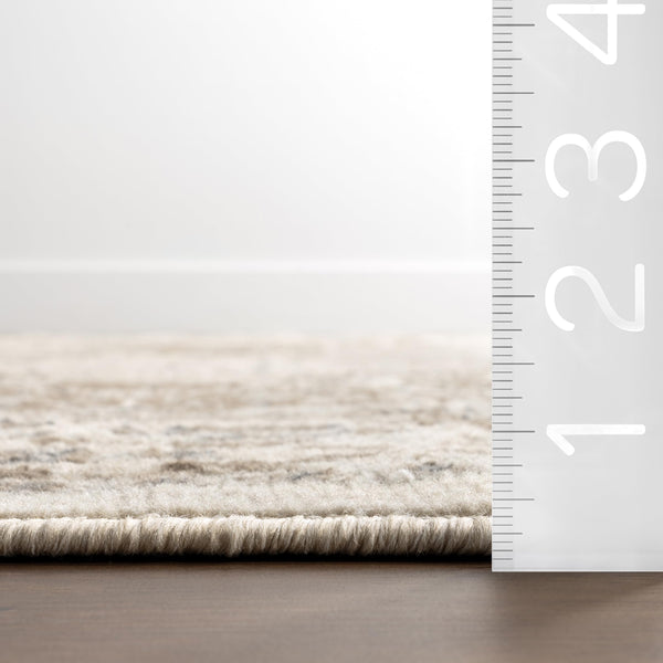 9x12 Vintage Medallion Area Rug – Tribal Tile Pattern