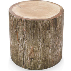 Outdoor Ottoman Pouf - Waterproof Round Footstool with Removable Cover