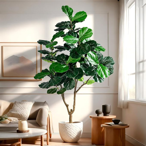 Artificial Fiddle Leaf Fig Tree with Pot