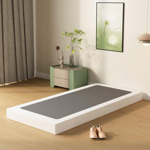 4-Inch Low Profile Box Spring with Fabric Cover & Metal Frame