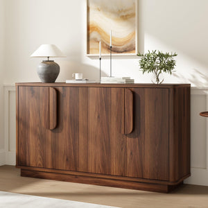 57-Inch Sideboard Buffet Cabinet with Adjustable Shelves
