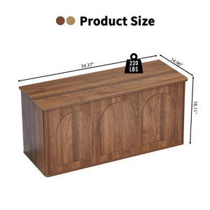 Farmhouse Storage Bench with Flip-Top Lid