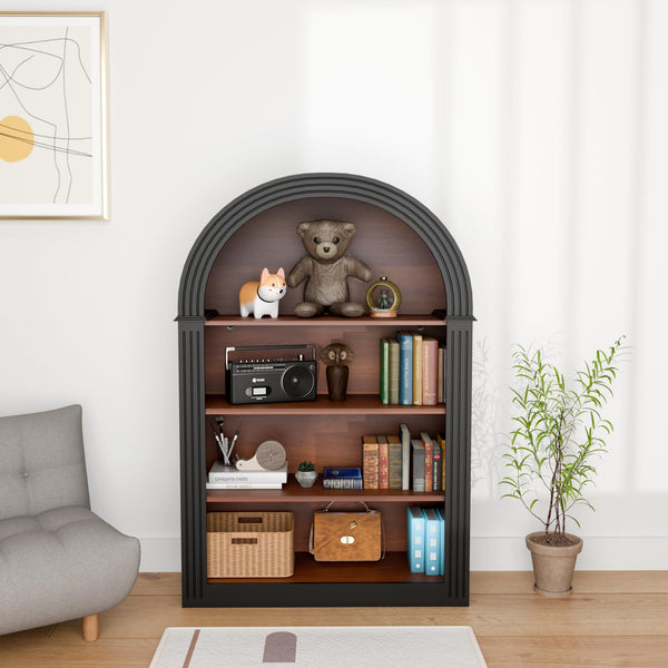 Small Arched 4-Tier Bookcase