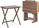 5-Pack XL Folding Tray Tables for Living Room, Kitchen & Small Spaces