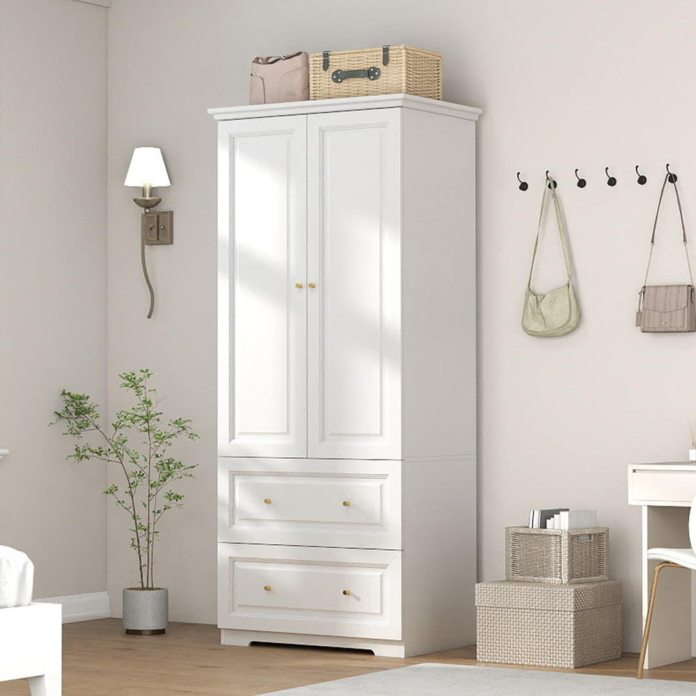 Bedroom Wardrobe Closet with Drawers