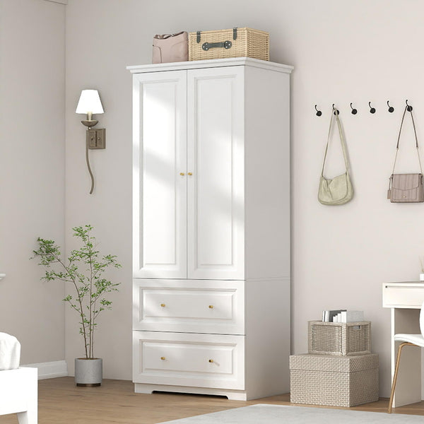 Bedroom Wardrobe Closet with Drawers